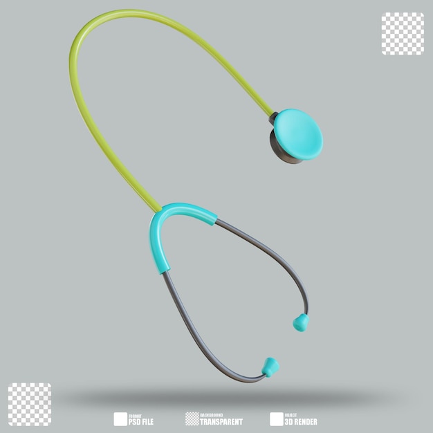 3D Illustration Stethoscope 2