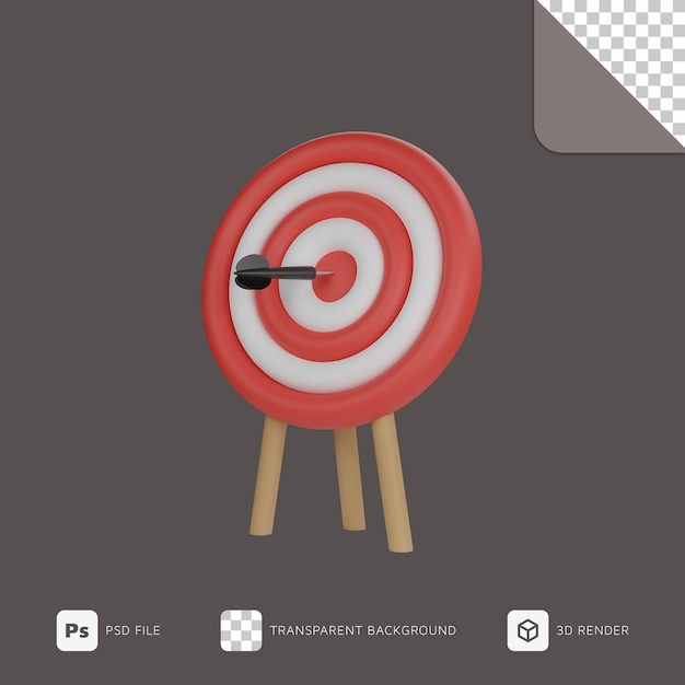 3d illustration target