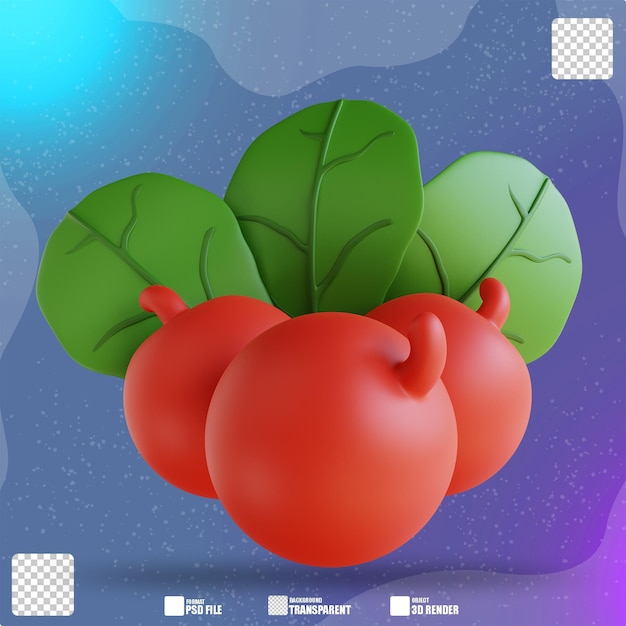 3D Illustration thanksgiving cherry