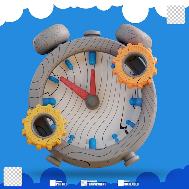 3d illustration of time management 2