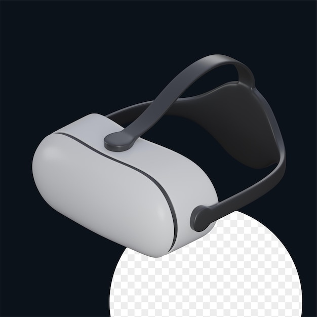 PSD 3d illustration of virtual reality device