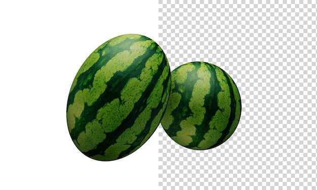 3d illustration watermelon