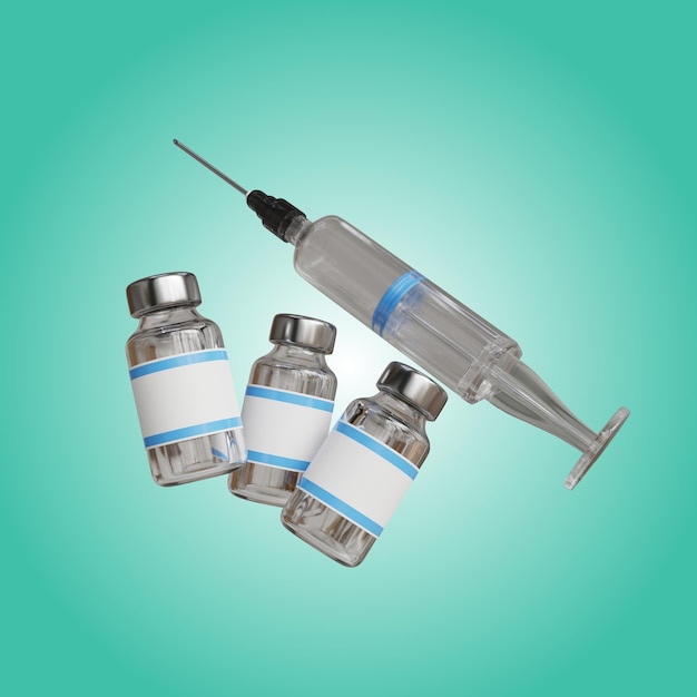 3D injection and vaccine bottle