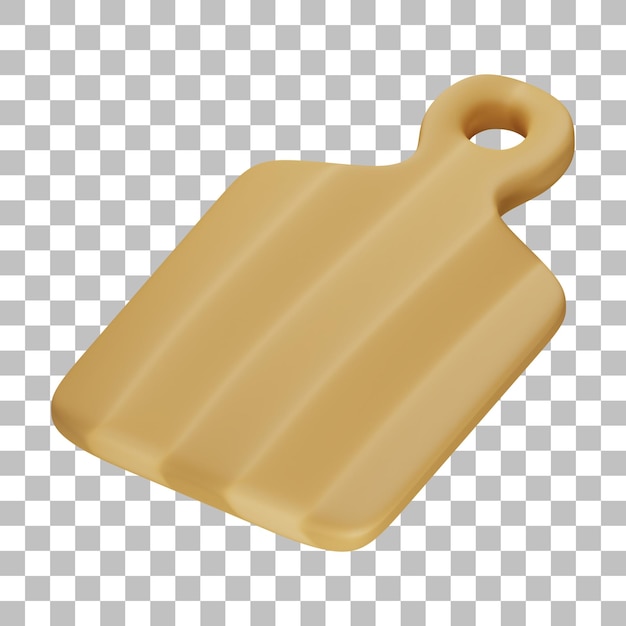 3d isolated render of cutting board icon psd