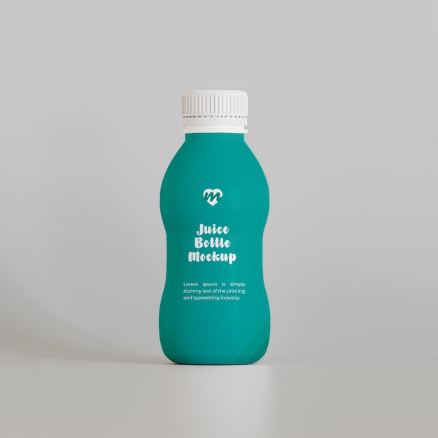 3d Juice bottle mockup