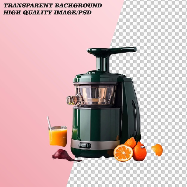 PSD 3d juicer on transparent background