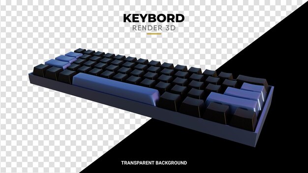 3D keybord dark and pink texture hign quality render