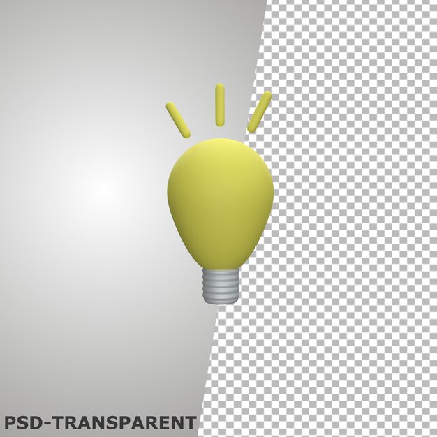 3D lamp icon