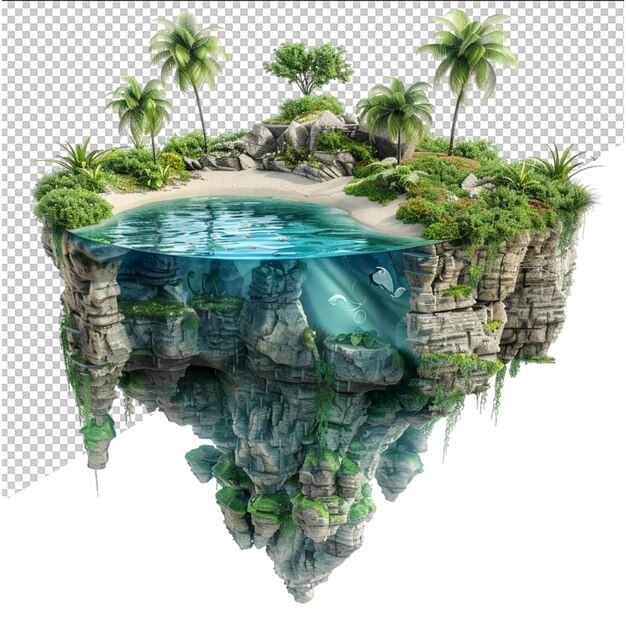 PSD 3d landscape