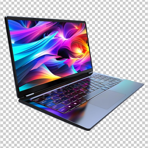 3D Laptop on white background