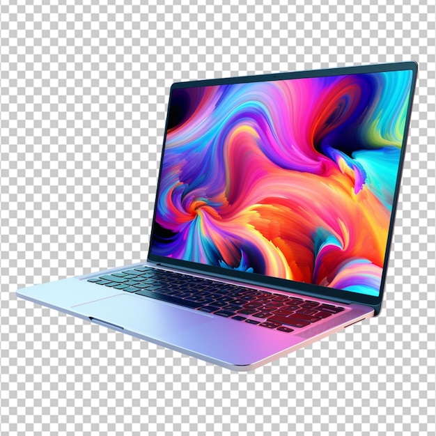 3D Laptop on white background