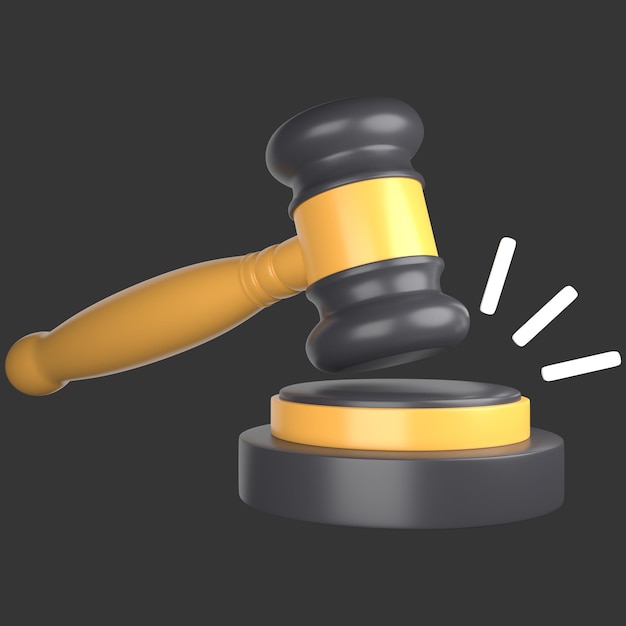 3D Law Icon