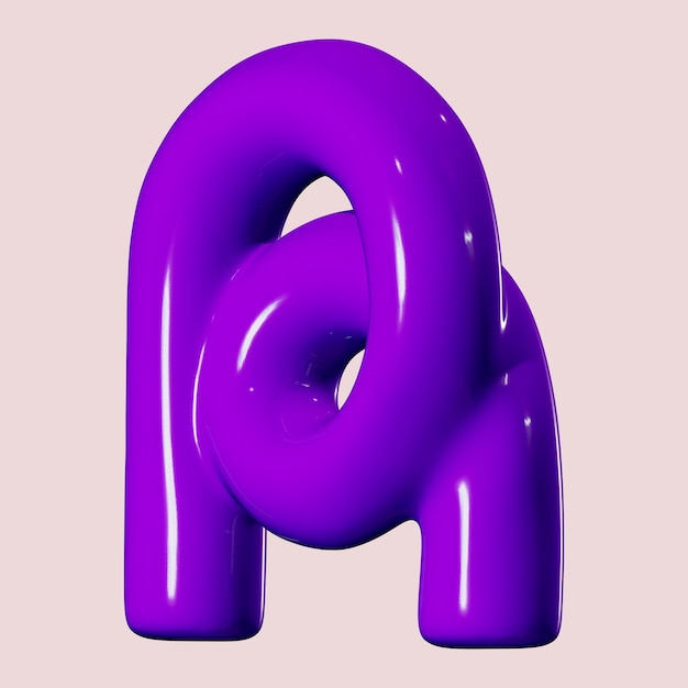 PSD 3d letter r