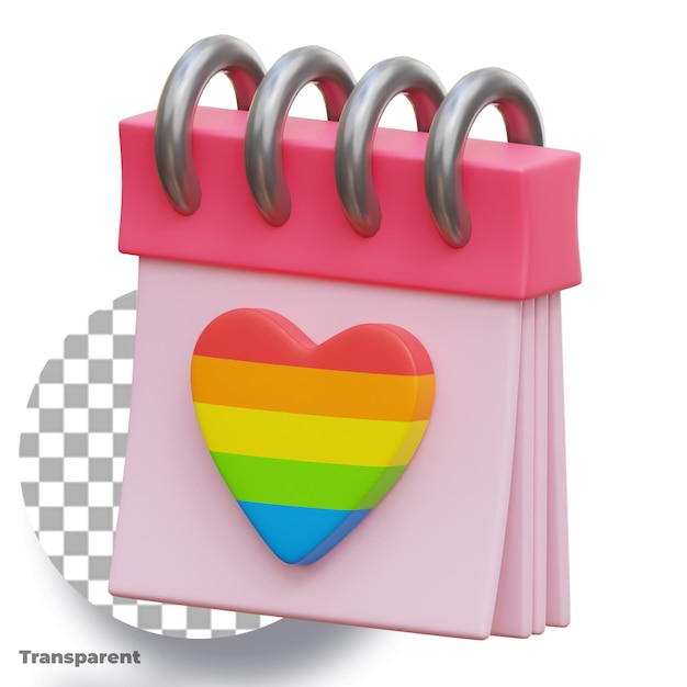 3d LGBTQ transparent elements