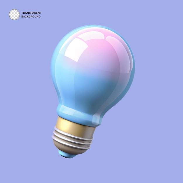 PSD 3d light bulb icon