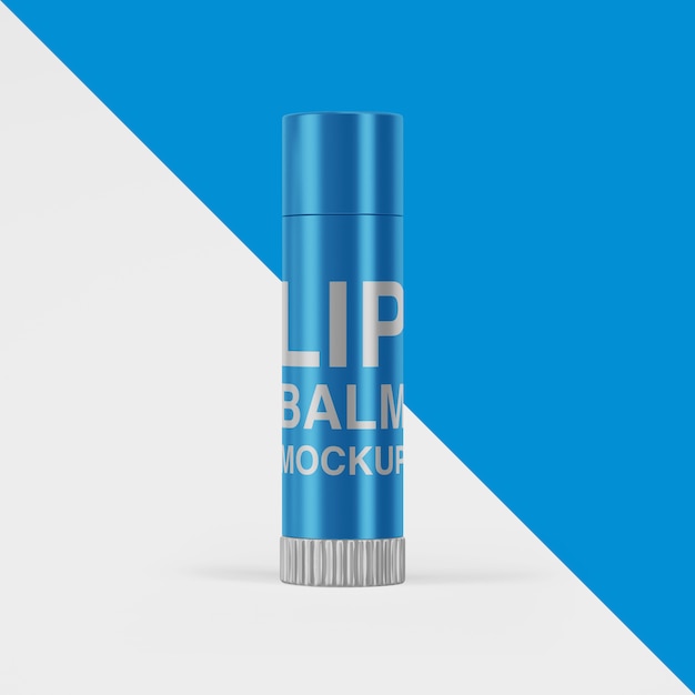 3d lip balm mockup