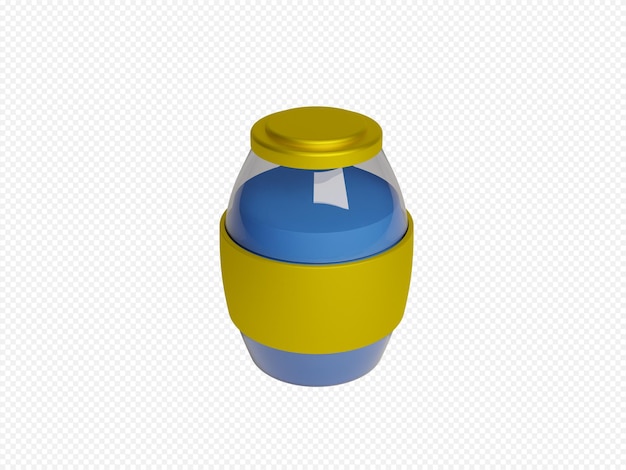 3d liquid jar icon