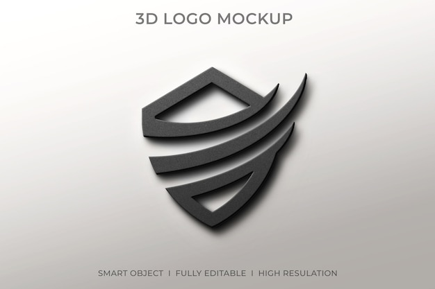 3d logo mockup