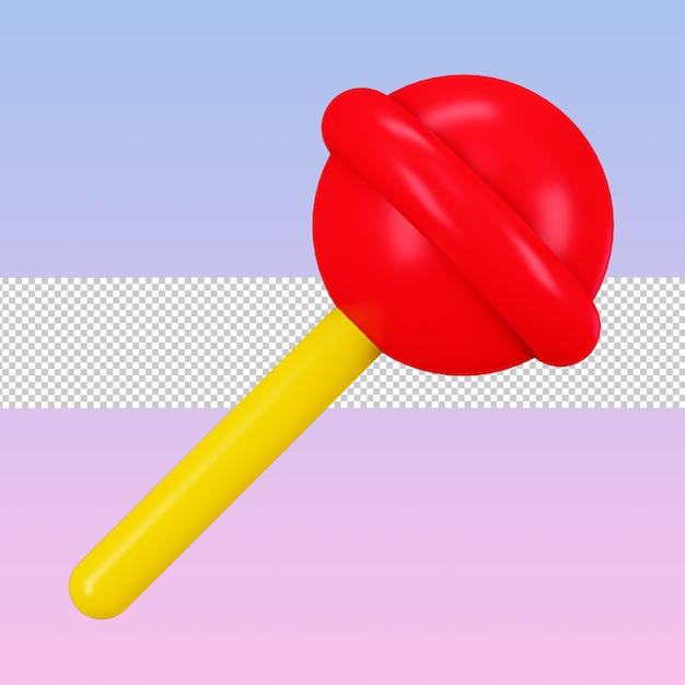 3d lolipop candy icon