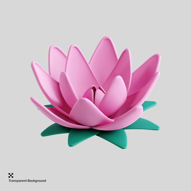 3d lotus illustration