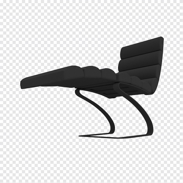 3d lounger chair frog view for relax office indoor black