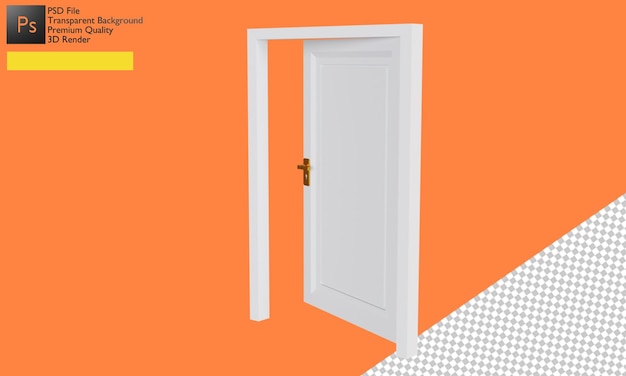 3d low poly door