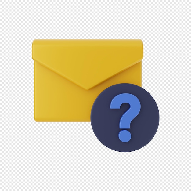 3d mail message envelope icon question