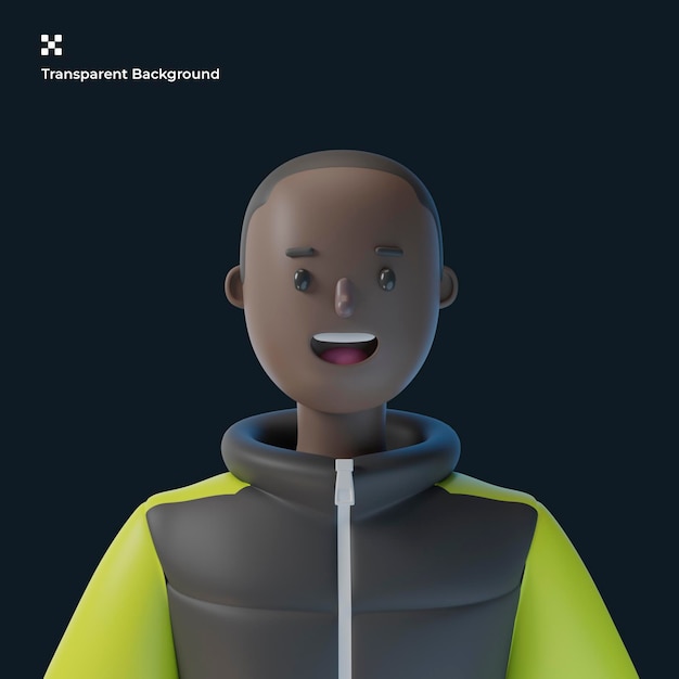 3d male cartoon character avatar