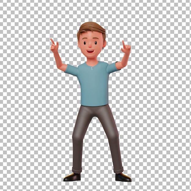 3D male character dancing