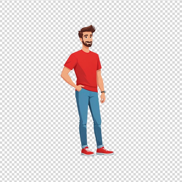 3d Man Showing Something Beside png background