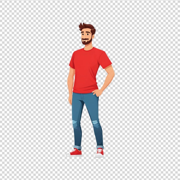 3d Man Showing Something Beside png background