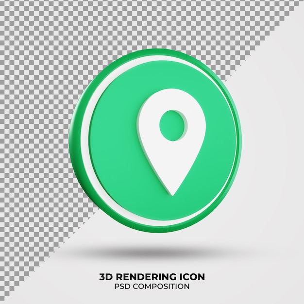 3D Maps Rendering Icon