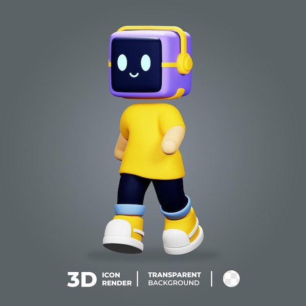 3D Mascot Robot Walking