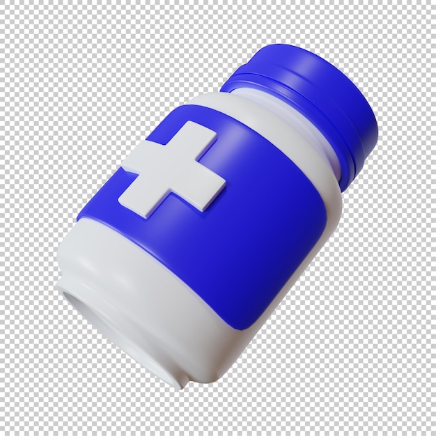 3D medicine blottle icon