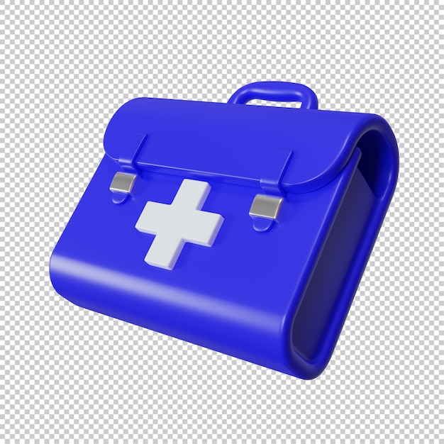 3d medicine suitcase icon