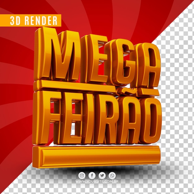 3d mega sale logo for companies