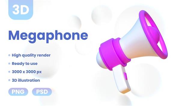 3D Megaphone