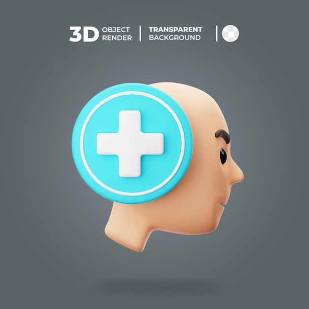 3D Mental Health Icon