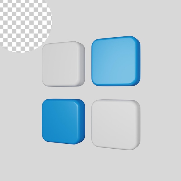 3d menu icon