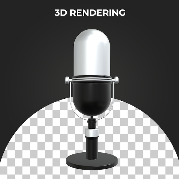 3d microphone icon Premium Psd