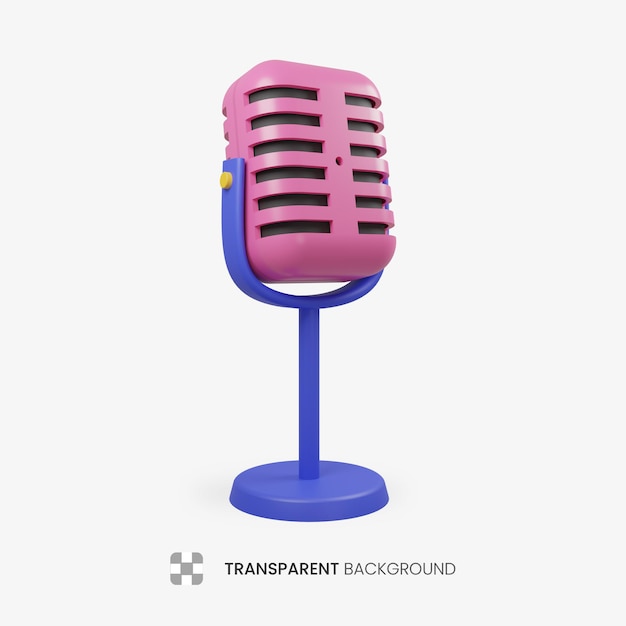 3D Microphone Icon