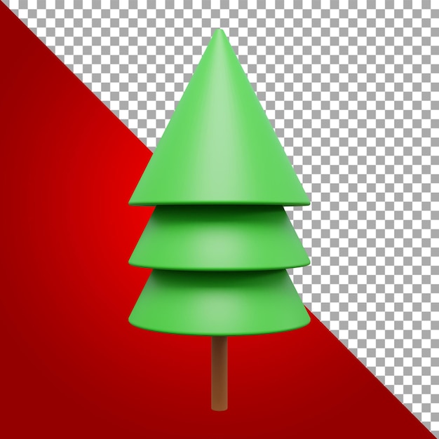 3d modeling christmas tree asset