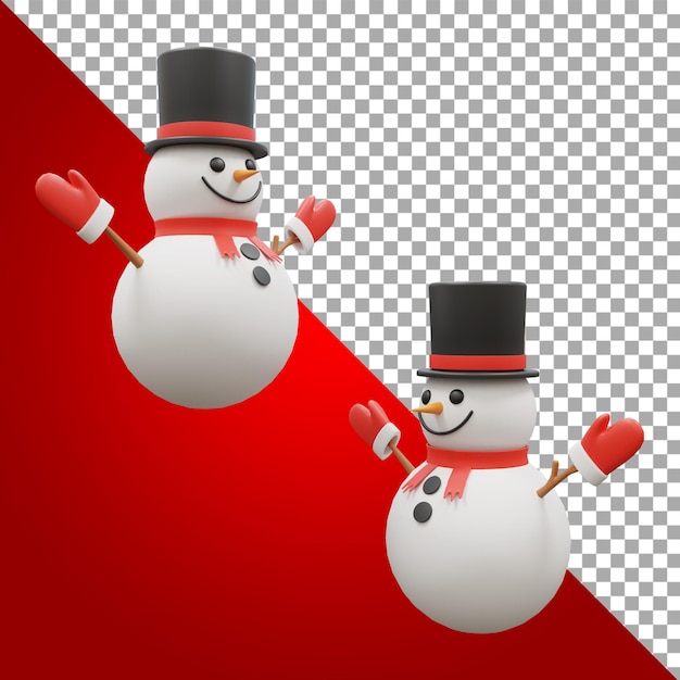 3d modeling snowwhite hat gloves illustration christmas