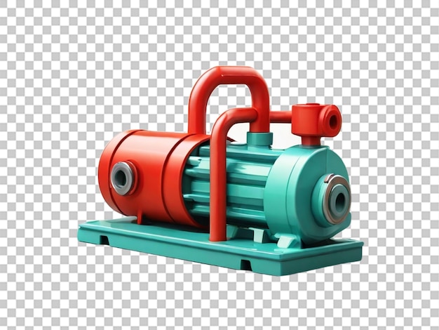 3d Modern flat icon of puel pump on white background