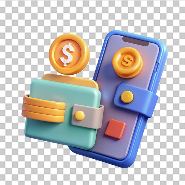 PSD 3d money transfer illustration online payment application for online transactions concept of money transfer and banking capital flow earning vector in 3d style