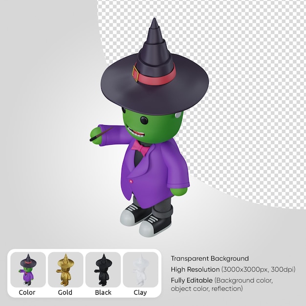 3d monster the witch