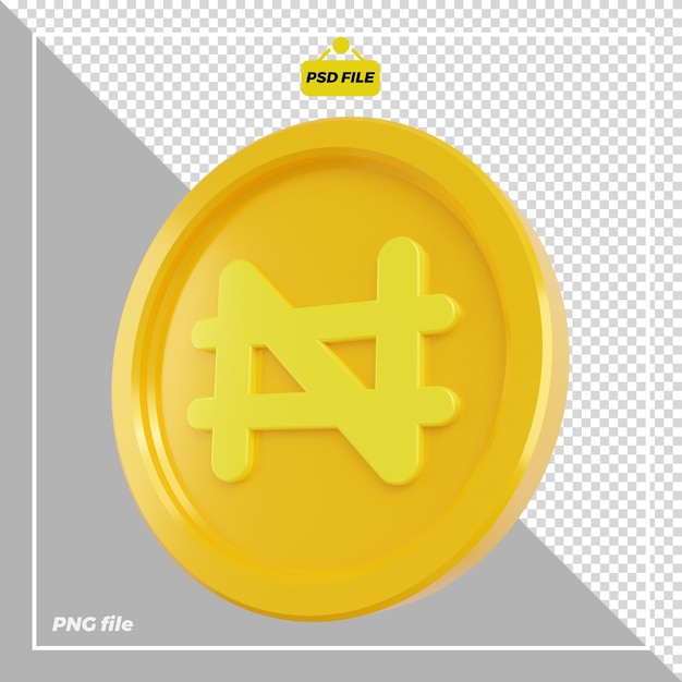 3D naira coin design