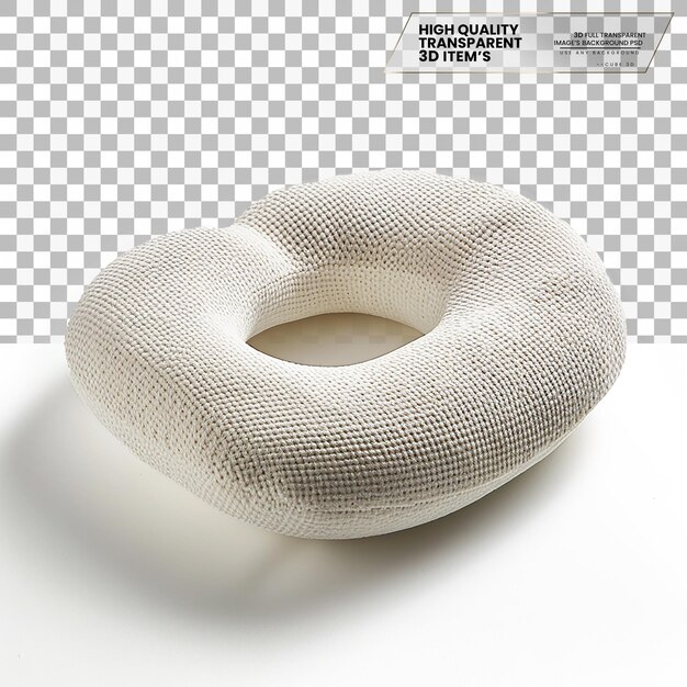 PSD 3d neck pillow a pillow designed for neck support during travel on transparent background 5178