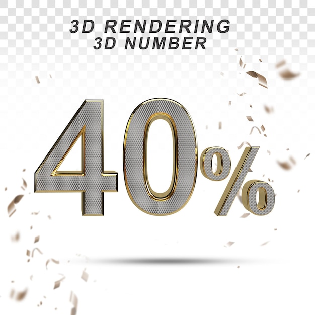 3d number 40