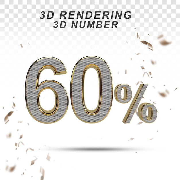 3d number 60